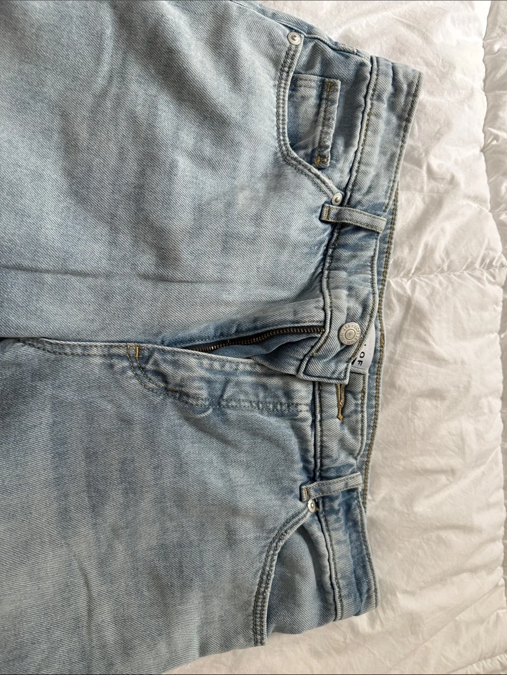 LOFT Light Blue Wide-Leg Jeans